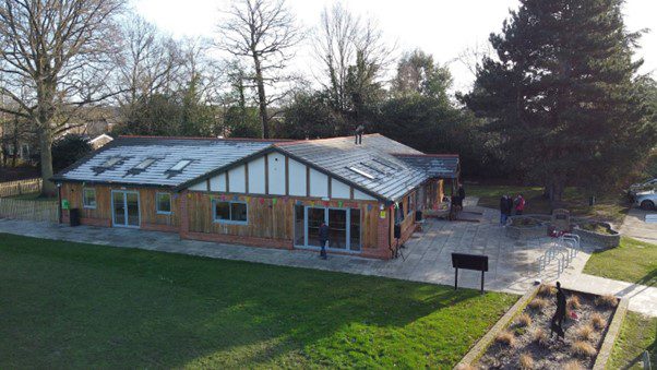 FA regulated Sports Community facility, which is now home to ‘ Fieldhouse’ Coffee shop and ‘Rainbow Corner’ Pre-School.